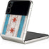 Chicago Flag Dark Wood Galaxy Z Flip3 5G Skin